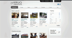 Desktop Screenshot of krug-nekretnine.com