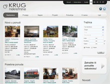 Tablet Screenshot of krug-nekretnine.com